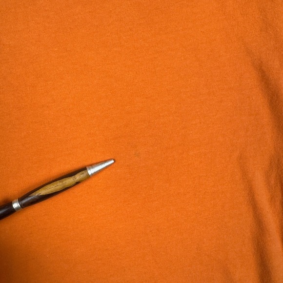 Y2K Abercrombie & Fitch Mens 2XL Orange V-Neck Muscle Fit Tee A&F Appliquéd - Picture 7 of 10